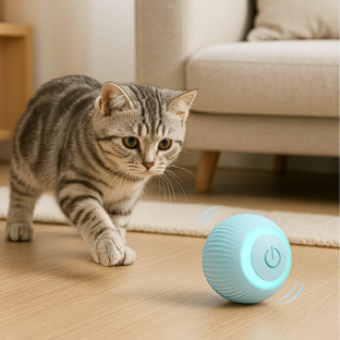 Interactive Electronic Ball for Cats – Smart Toy